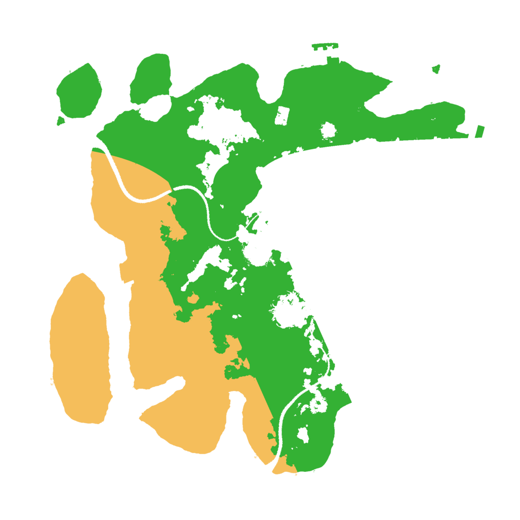 Biome Rust Map: Procedural Map, Size: 3000, Seed: 28008
