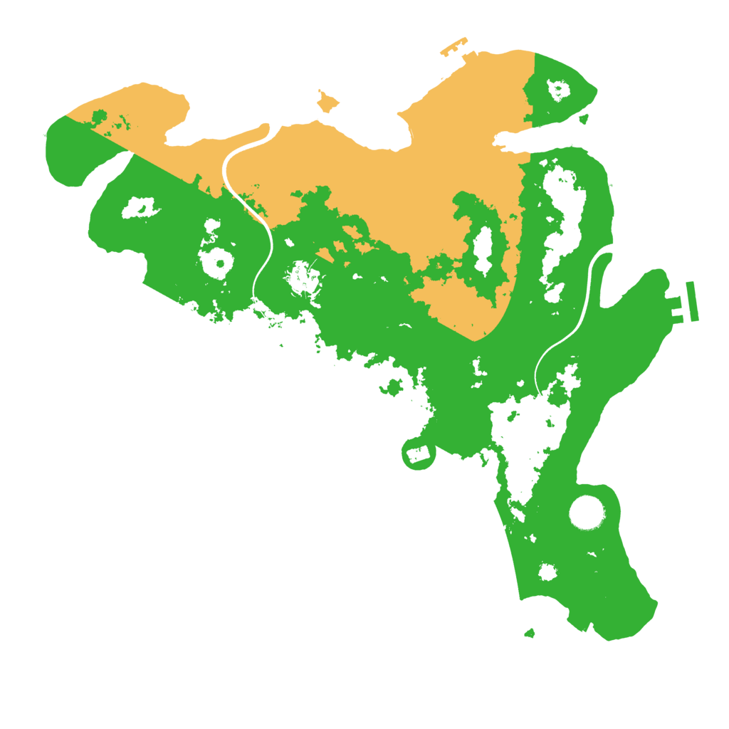 Biome Rust Map: Procedural Map, Size: 3700, Seed: 1252940552