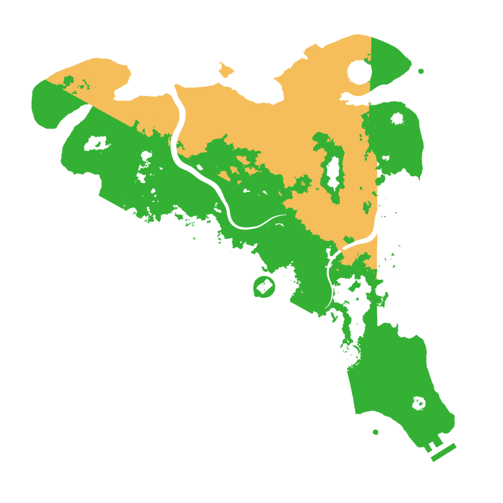 Biome Rust Map: Procedural Map, Size: 3700, Seed: 1252940552