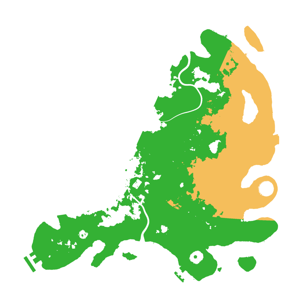 Biome Rust Map: Procedural Map, Size: 3500, Seed: 812240712