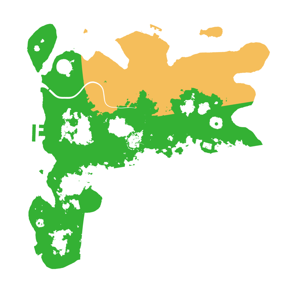 Biome Rust Map: Procedural Map, Size: 3500, Seed: 1253998577