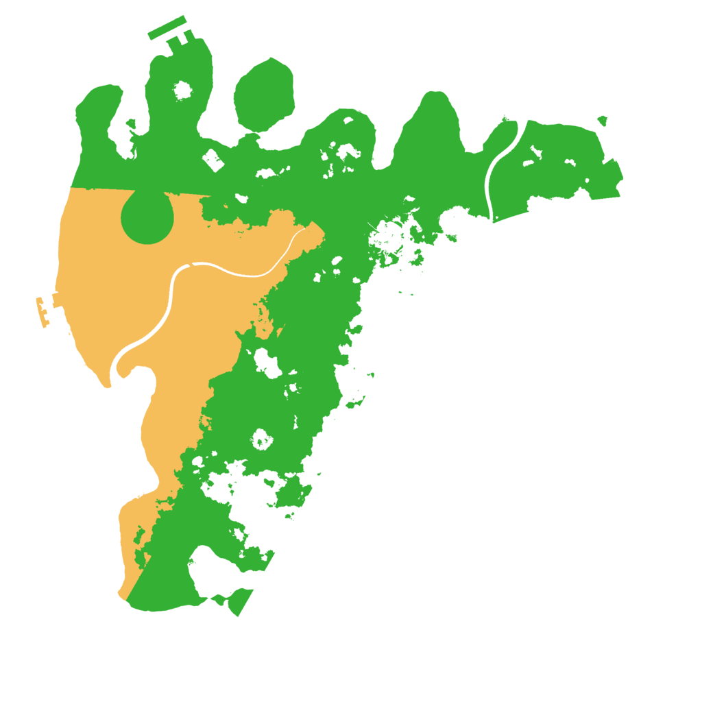 Biome Rust Map: Procedural Map, Size: 3500, Seed: 510968503