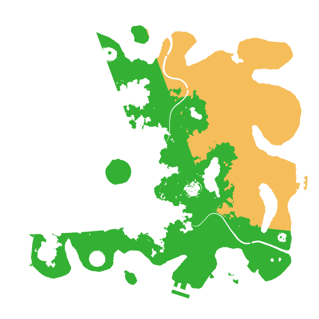 Biome Rust Map: Procedural Map, Size: 3500, Seed: 51220243