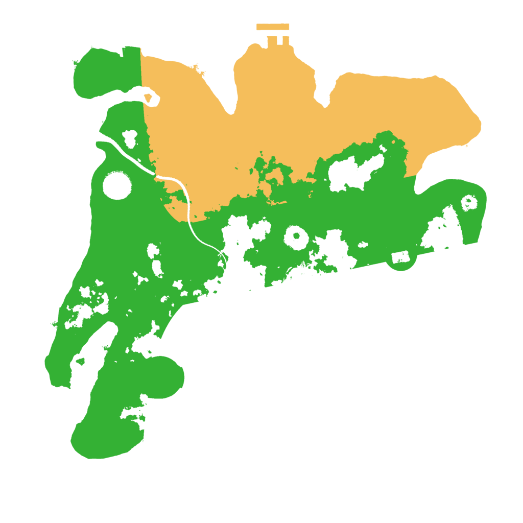 Biome Rust Map: Procedural Map, Size: 3250, Seed: 1843952257
