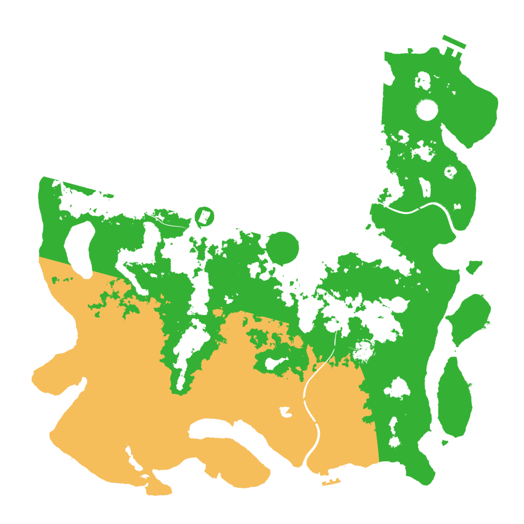 Biome Rust Map: Procedural Map, Size: 4300, Seed: 868587