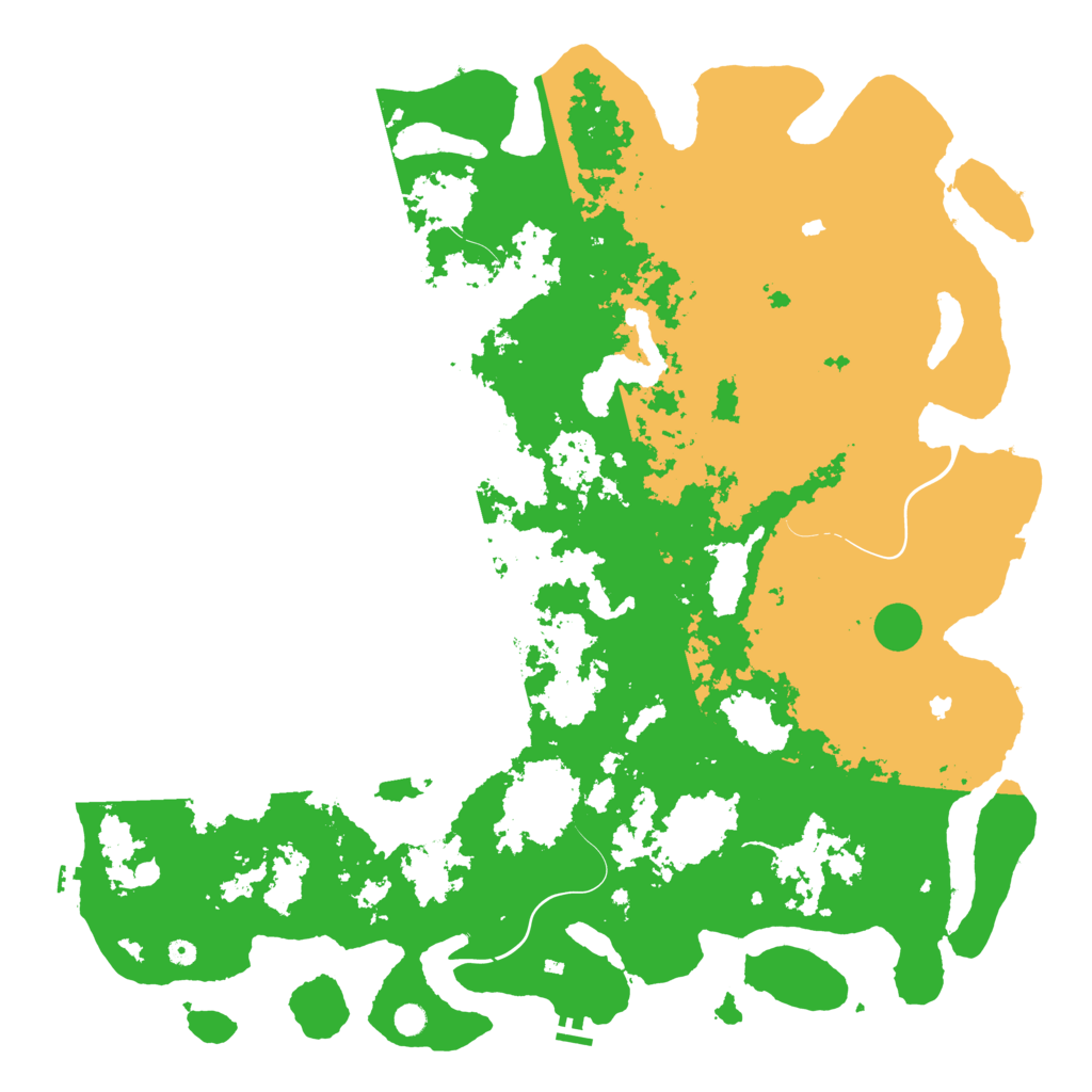 Biome Rust Map: Procedural Map, Size: 6000, Seed: 114875