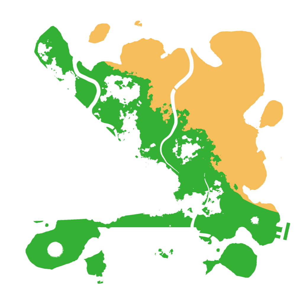 Biome Rust Map: Procedural Map, Size: 3500, Seed: 81918997