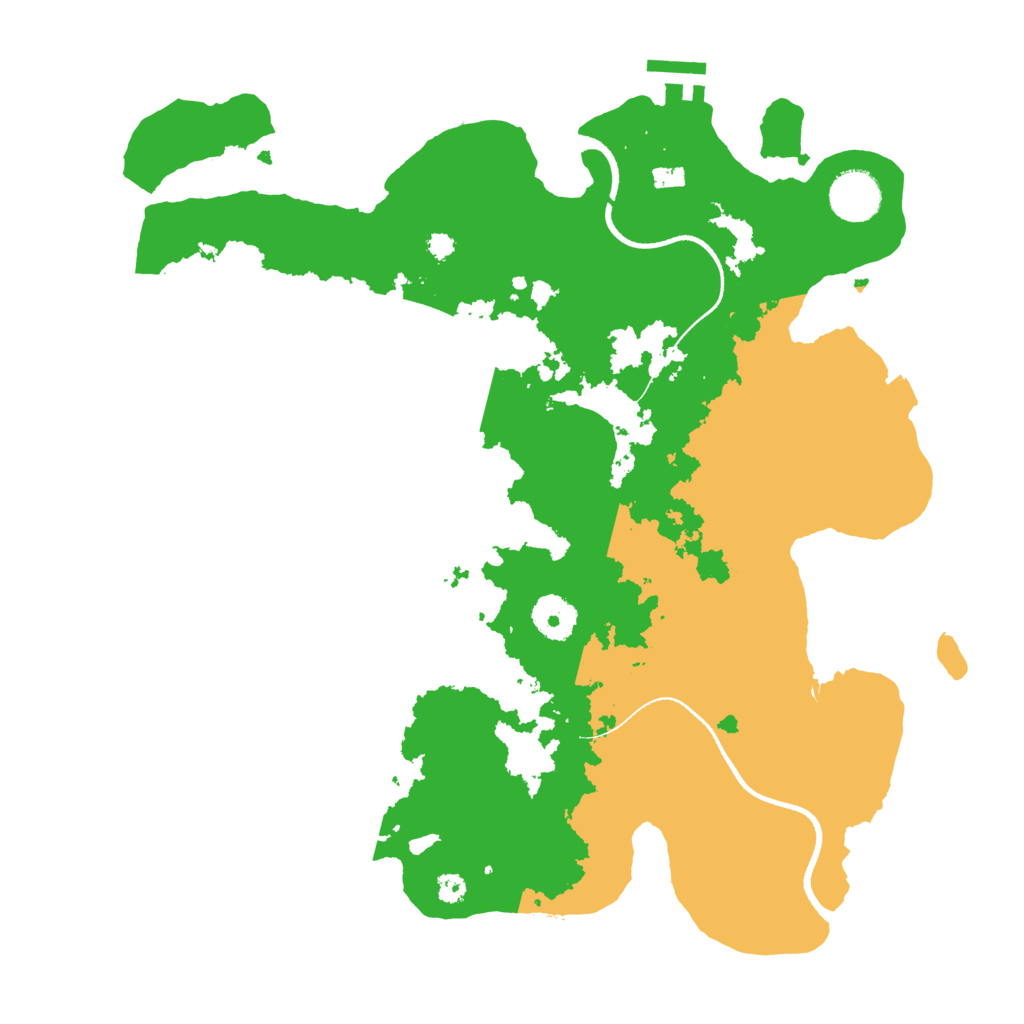 Biome Rust Map: Procedural Map, Size: 3500, Seed: 1847559941