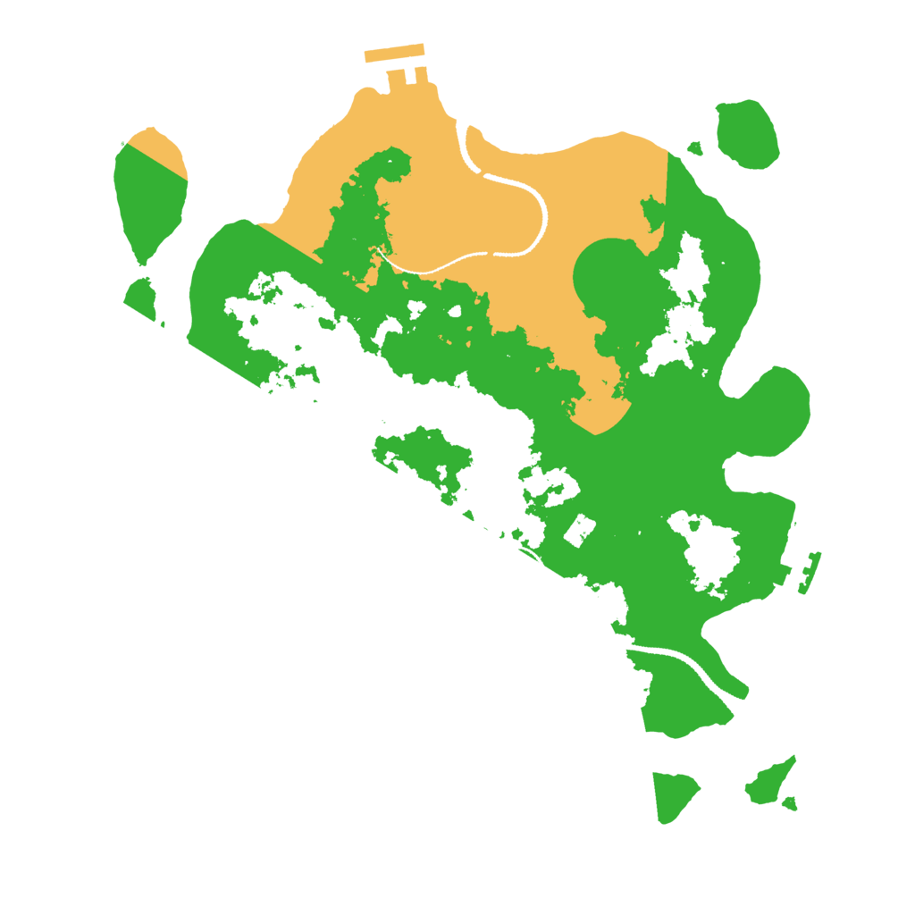 Biome Rust Map: Procedural Map, Size: 3100, Seed: 43745