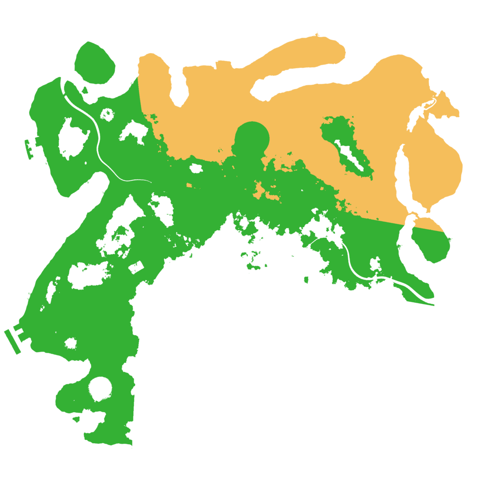 Biome Rust Map: Procedural Map, Size: 3800, Seed: 967826139