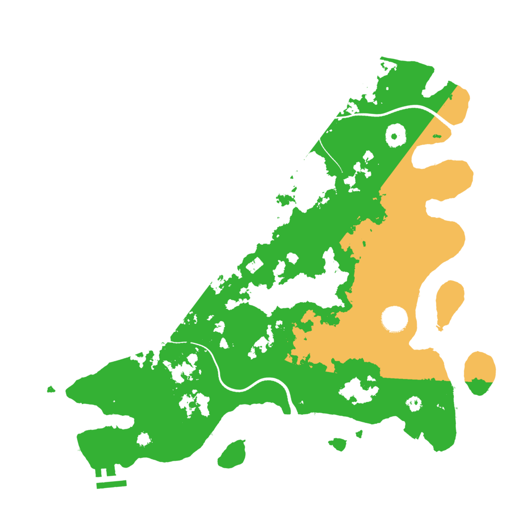 Biome Rust Map: Procedural Map, Size: 3500, Seed: 20241226