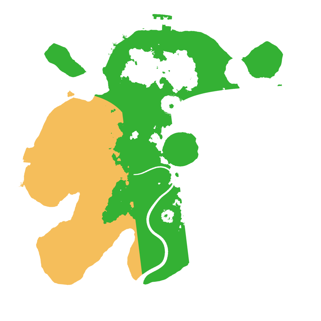 Biome Rust Map: Procedural Map, Size: 2500, Seed: 262345735