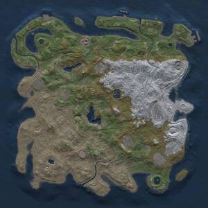 Thumbnail Rust Map: Procedural Map, Size: 4250, Seed: 2090930054, 16 Monuments