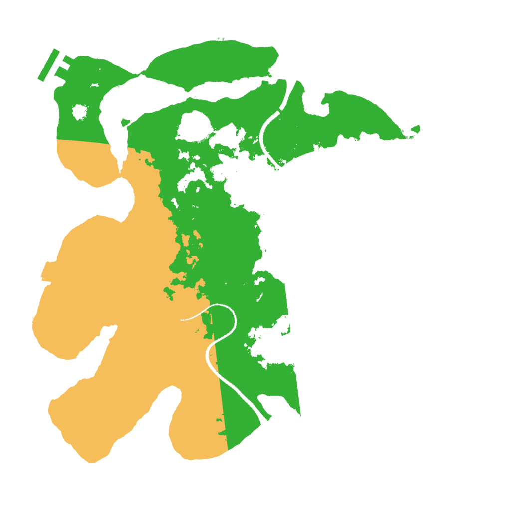 Biome Rust Map: Procedural Map, Size: 3000, Seed: 262345735