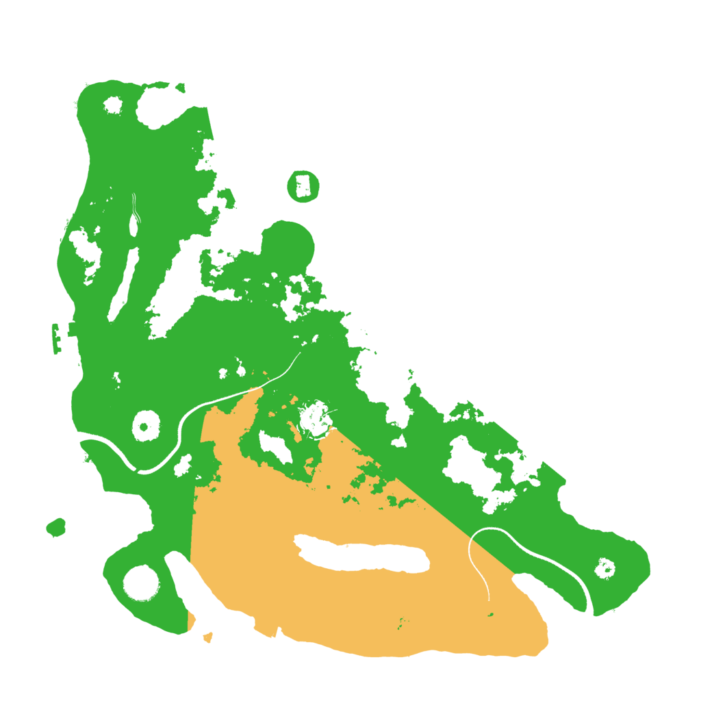 Biome Rust Map: Procedural Map, Size: 3500, Seed: 35025499