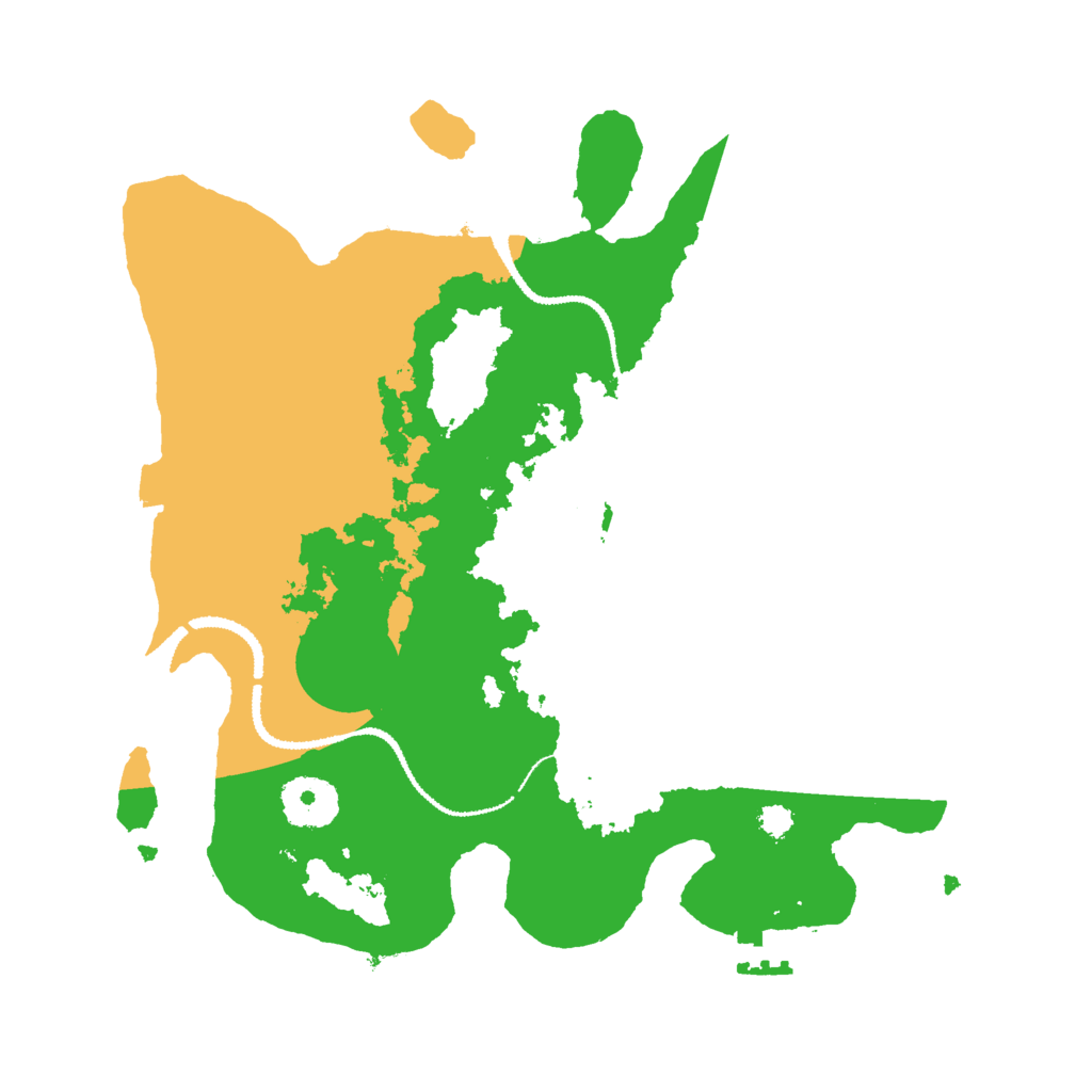 Biome Rust Map: Procedural Map, Size: 3000, Seed: 14075