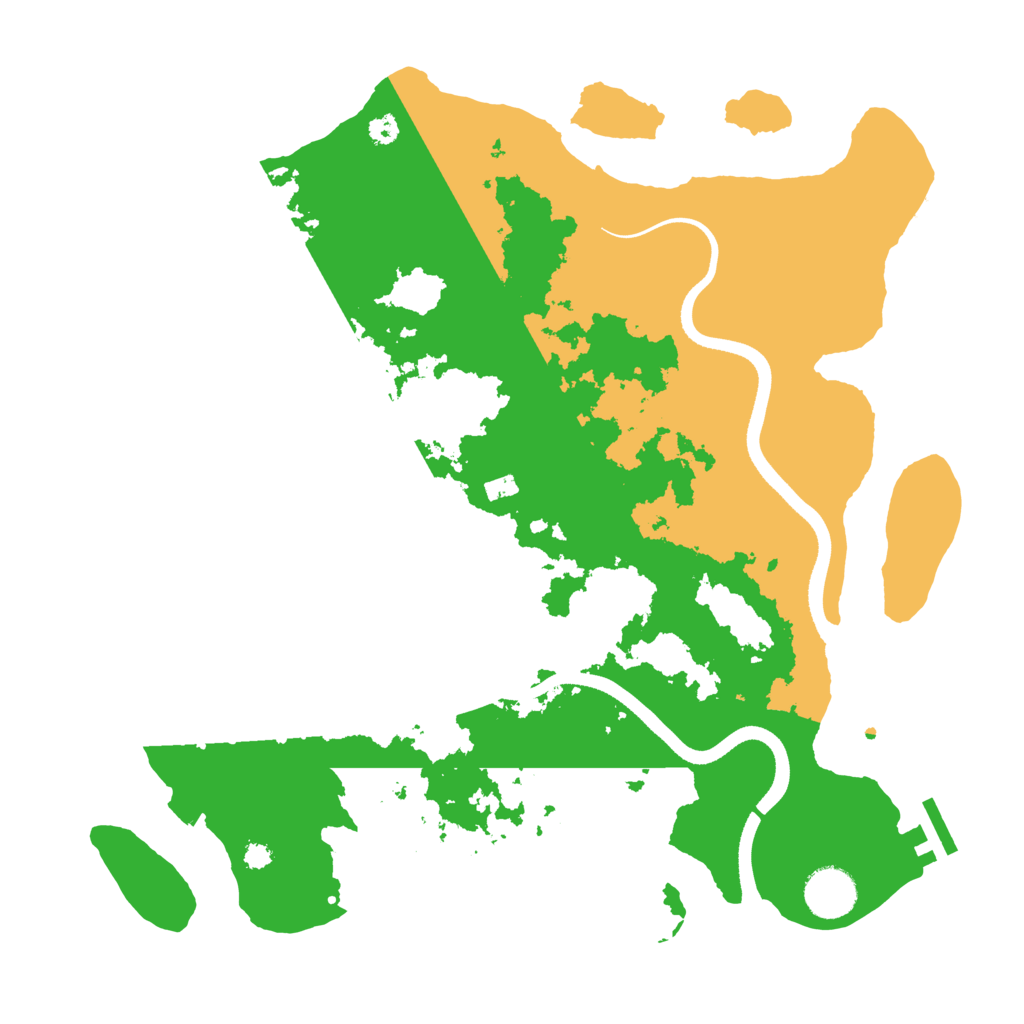 Biome Rust Map: Procedural Map, Size: 3500, Seed: 1379180759