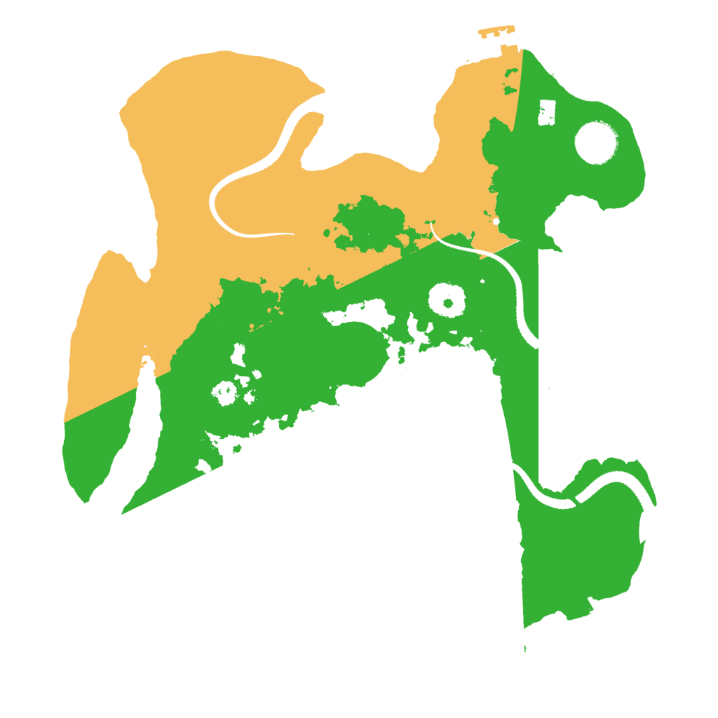 Biome Rust Map: Procedural Map, Size: 3000, Seed: 43915