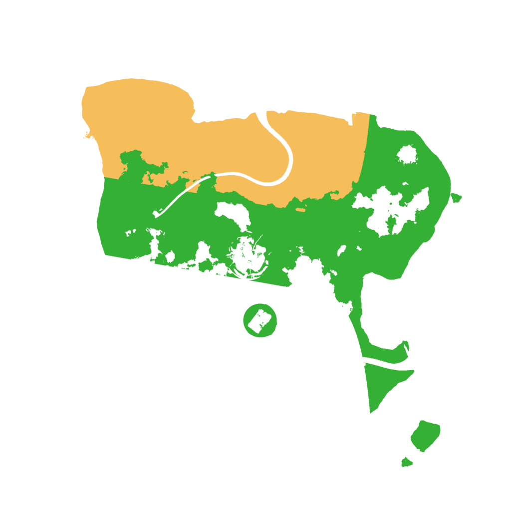 Biome Rust Map: Procedural Map, Size: 2440, Seed: 3423211