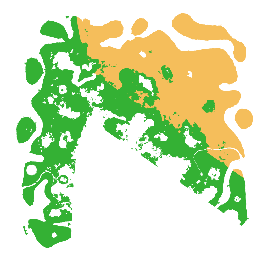Biome Rust Map: Procedural Map, Size: 4500, Seed: 1542759951