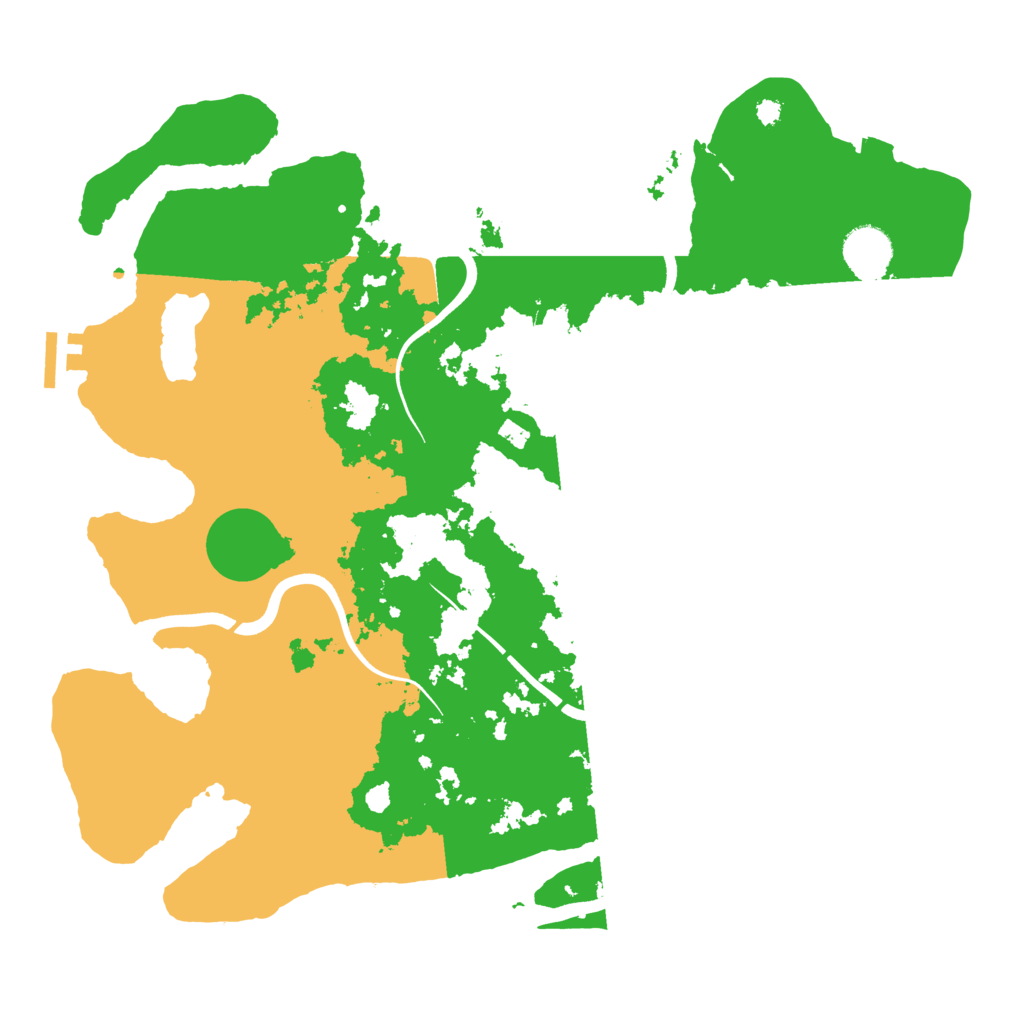 Biome Rust Map: Procedural Map, Size: 3700, Seed: 36849291