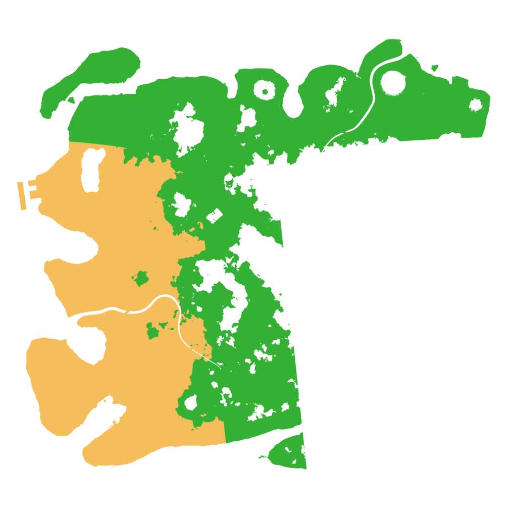 Biome Rust Map: Procedural Map, Size: 3700, Seed: 36849291