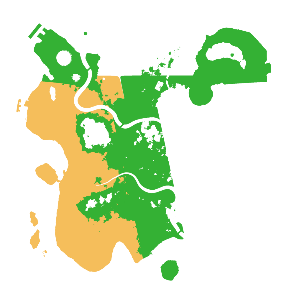 Biome Rust Map: Procedural Map, Size: 3500, Seed: 1245265410