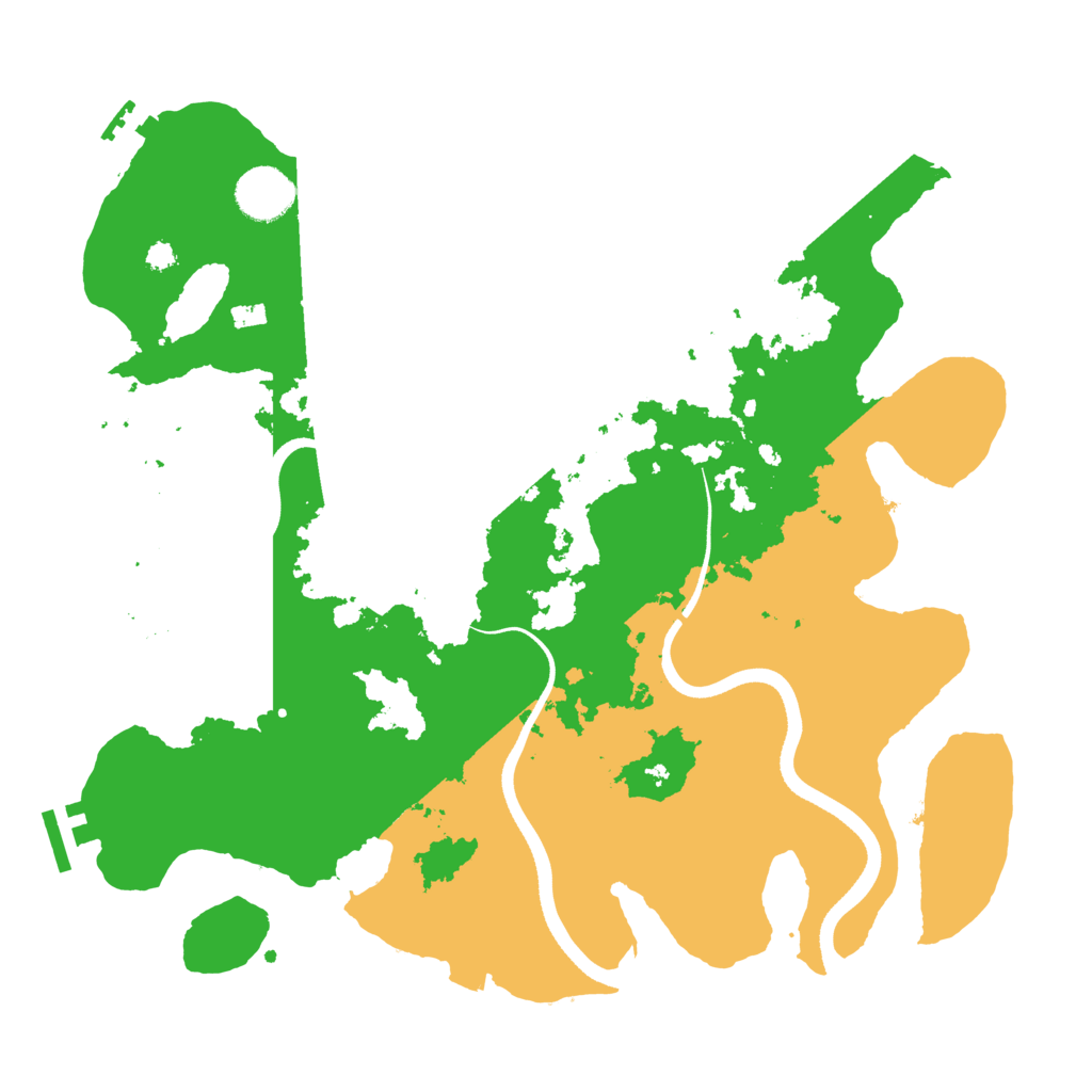 Biome Rust Map: Procedural Map, Size: 3500, Seed: 862454066