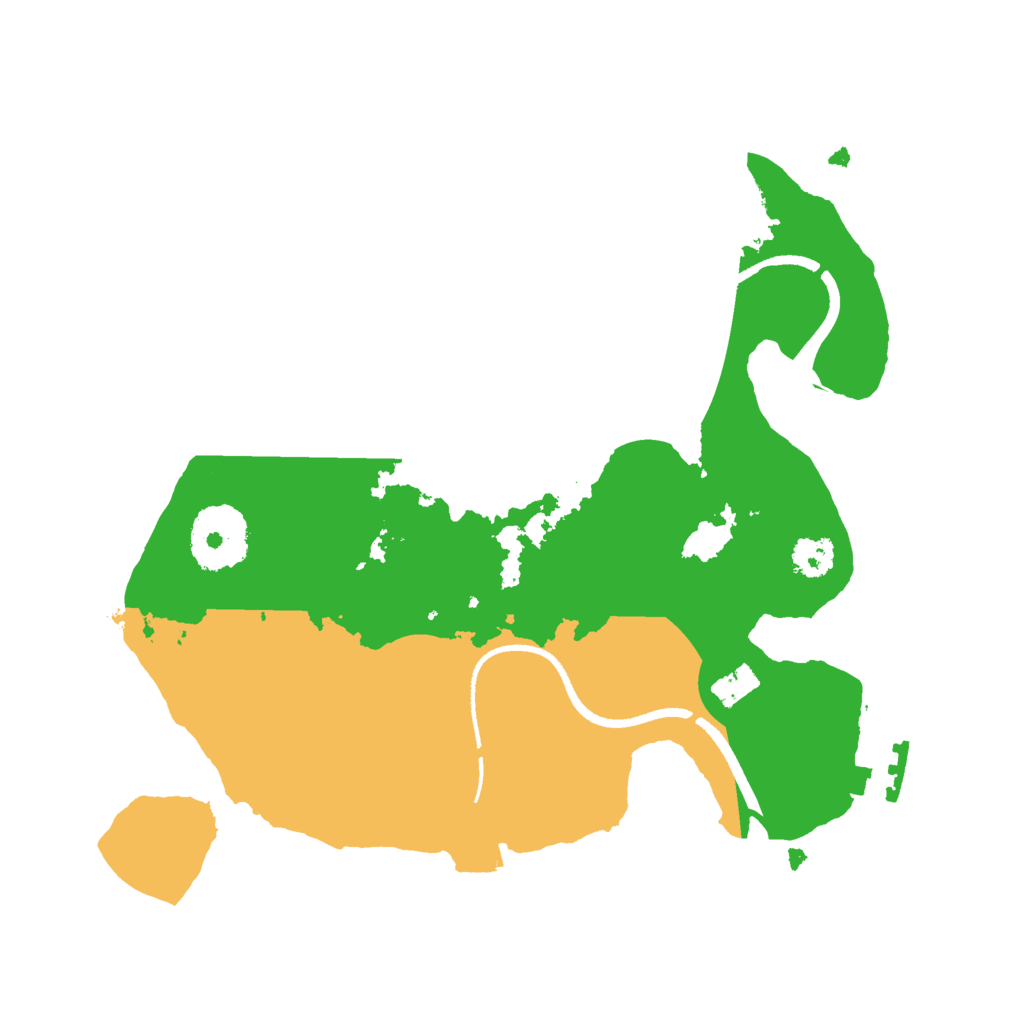 Biome Rust Map: Procedural Map, Size: 2500, Seed: 1645332336