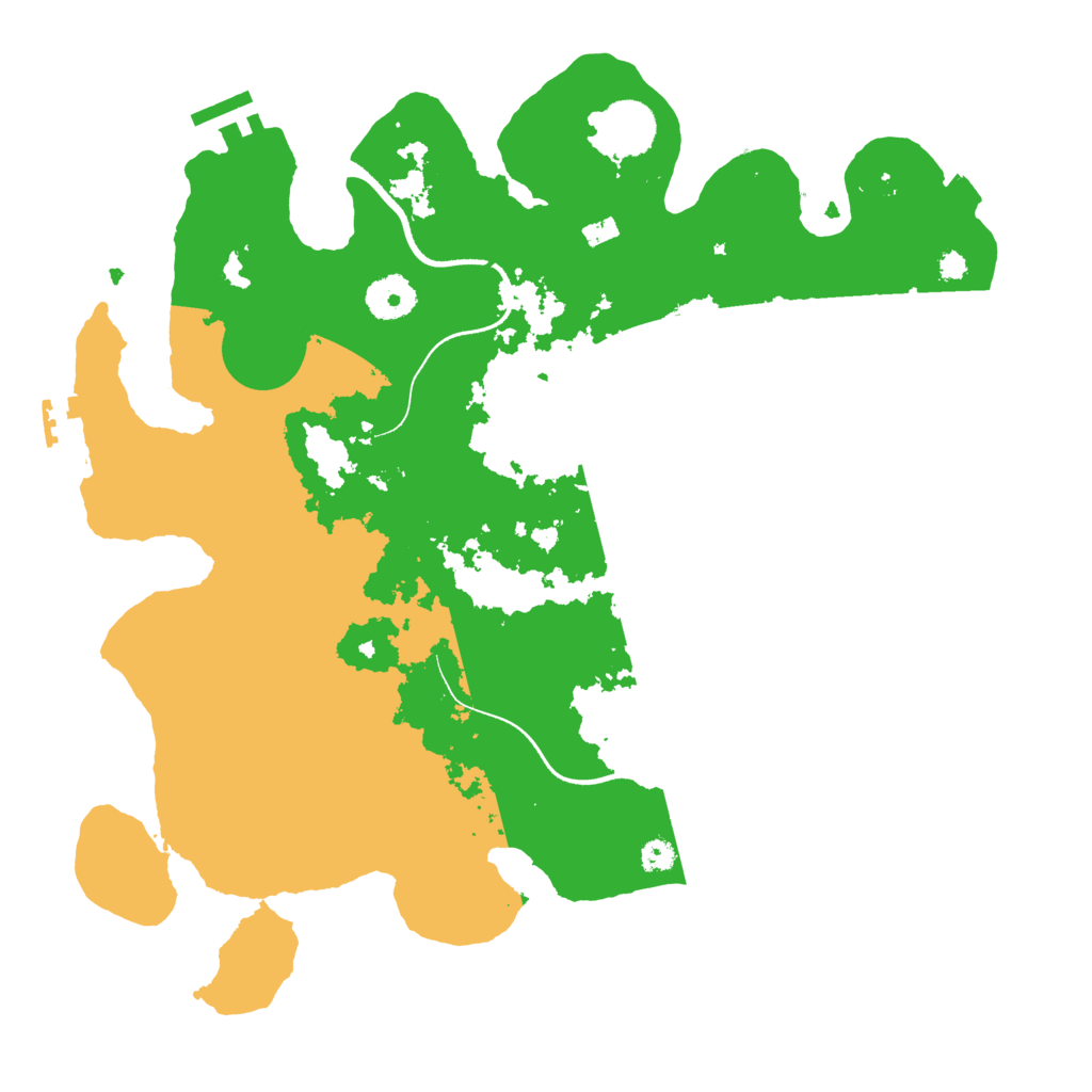 Biome Rust Map: Procedural Map, Size: 3500, Seed: 1639221055