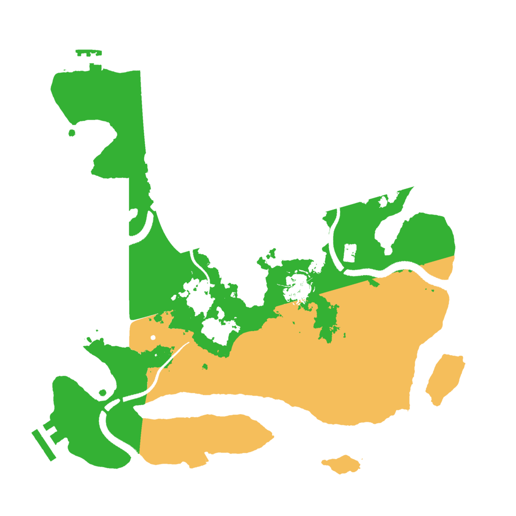 Biome Rust Map: Procedural Map, Size: 3000, Seed: 9235621