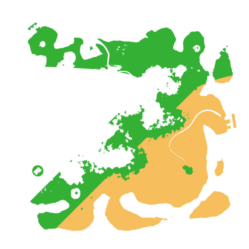 Biome Rust Map: Procedural Map, Size: 3600, Seed: 990322
