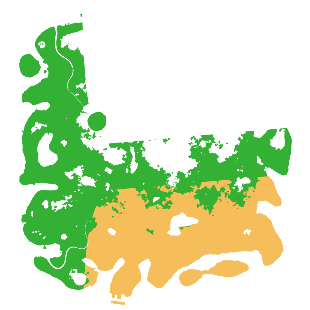 Biome Rust Map: Procedural Map, Size: 4500, Seed: 1999215915