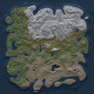 Thumbnail Rust Map: Procedural Map, Size: 4500, Seed: 1999215915, 16 Monuments