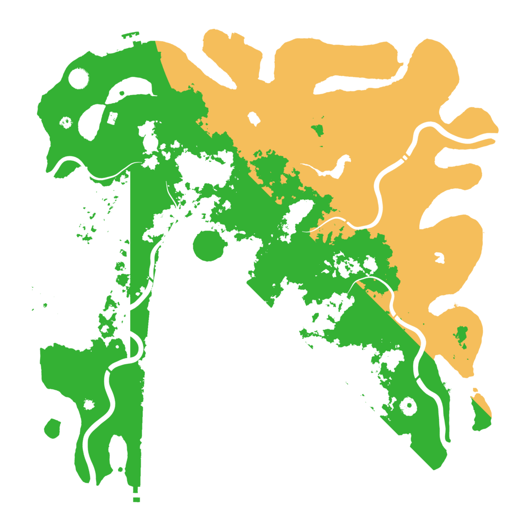 Biome Rust Map: Procedural Map, Size: 4500, Seed: 955402299