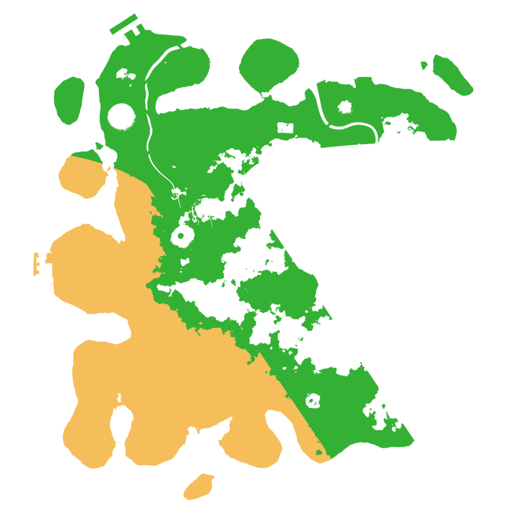 Biome Rust Map: Procedural Map, Size: 3500, Seed: 75428734