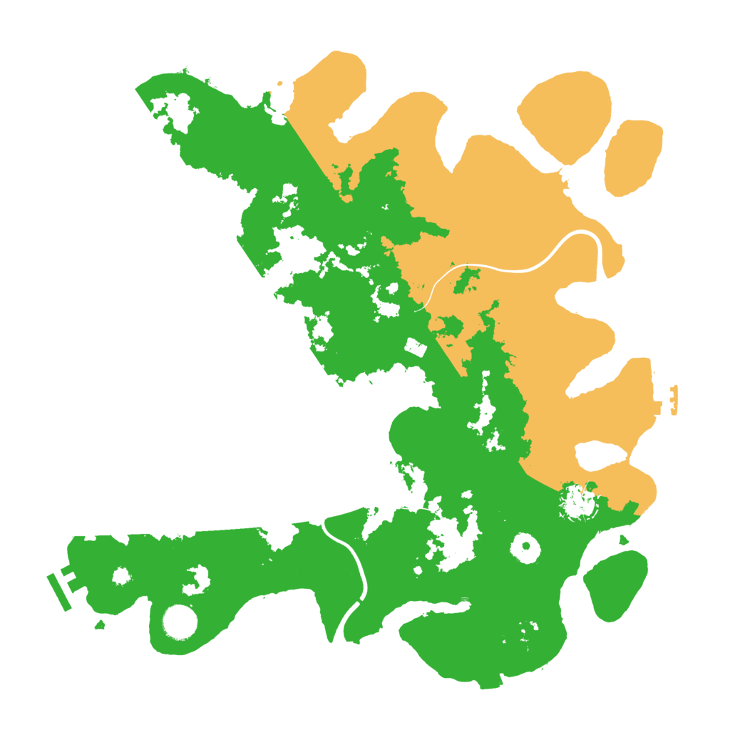 Biome Rust Map: Procedural Map, Size: 3700, Seed: 315