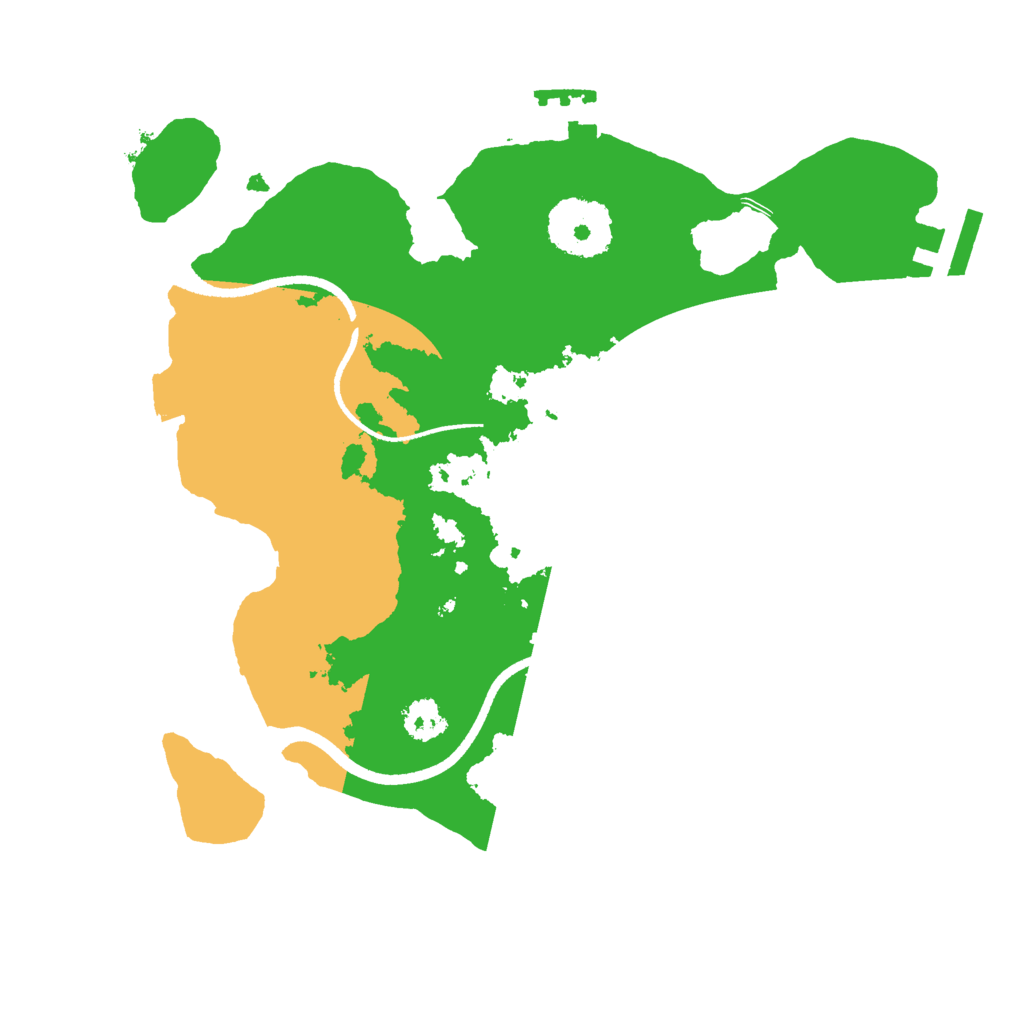 Biome Rust Map: Procedural Map, Size: 2500, Seed: 1397950042