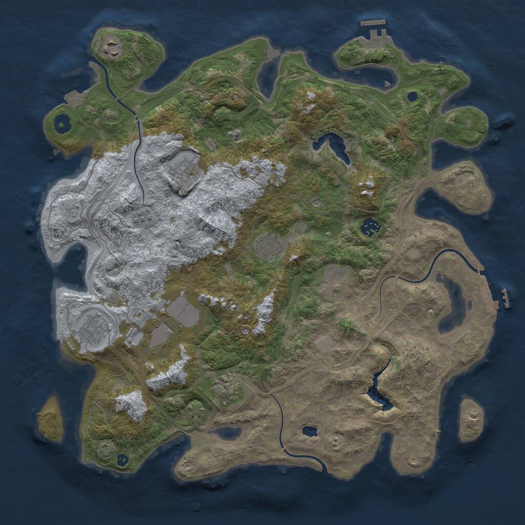 Rust Map: Procedural Map, Size: 4250, Seed: 680490234, 15 Monuments
