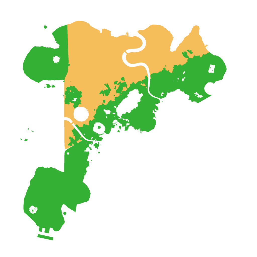 Biome Rust Map: Procedural Map, Size: 3300, Seed: 360119857