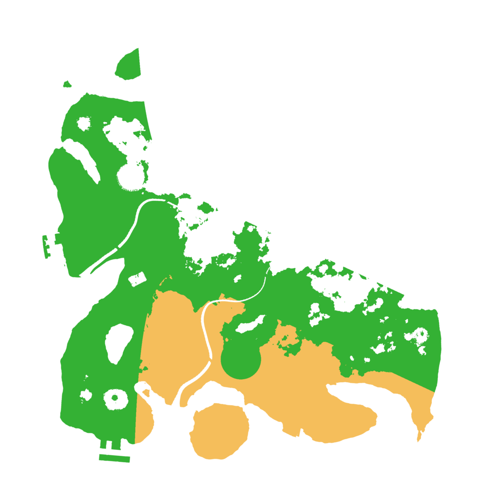 Biome Rust Map: Procedural Map, Size: 3300, Seed: 7000