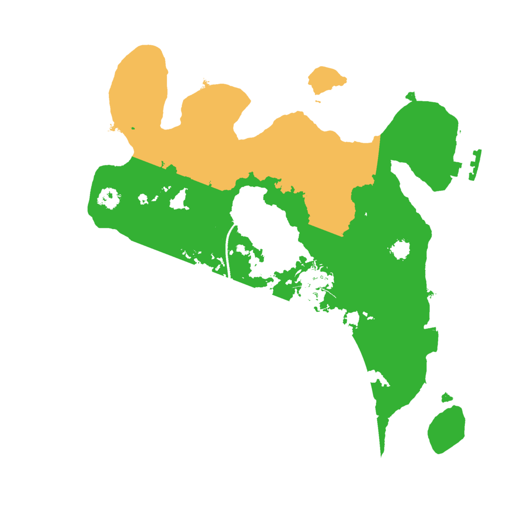 Biome Rust Map: Procedural Map, Size: 2500, Seed: 1596387677