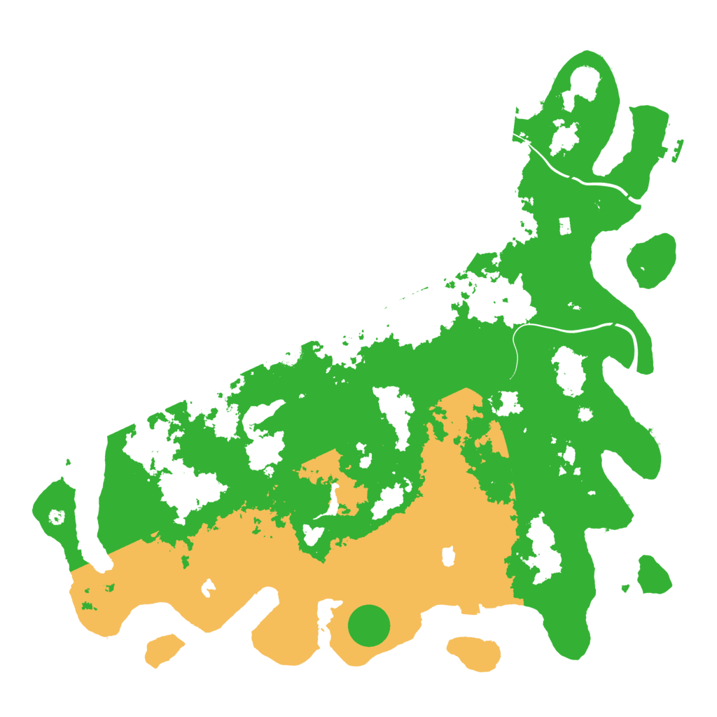 Biome Rust Map: Procedural Map, Size: 4500, Seed: 1541133821