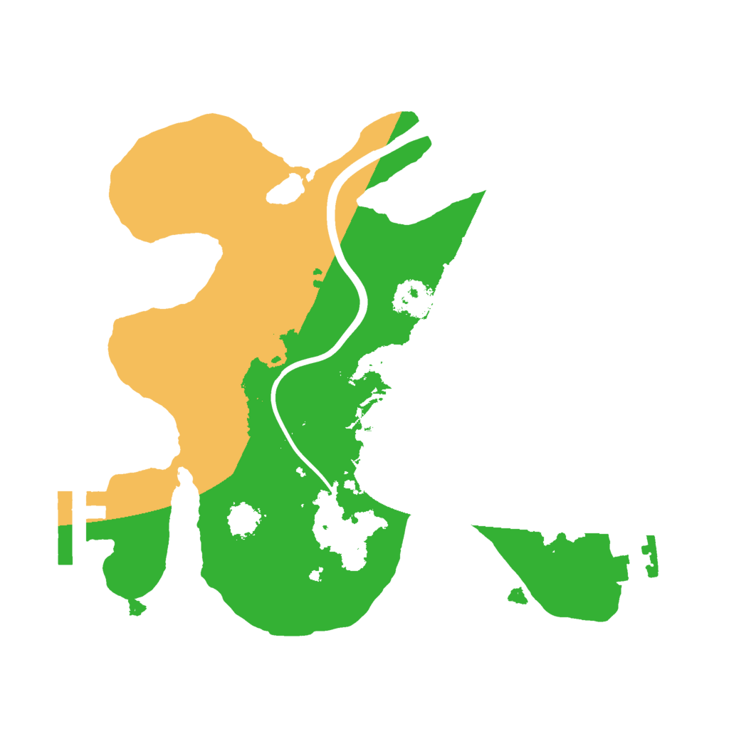 Biome Rust Map: Procedural Map, Size: 2000, Seed: 808607