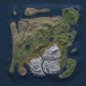 Thumbnail Rust Map: Procedural Map, Size: 2800, Seed: 960092156, 8 Monuments