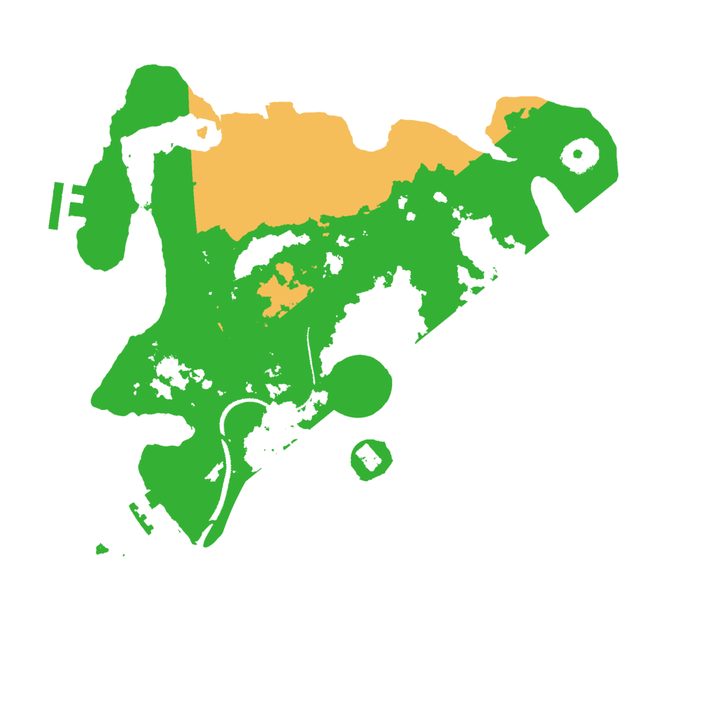 Biome Rust Map: Procedural Map, Size: 3000, Seed: 1583