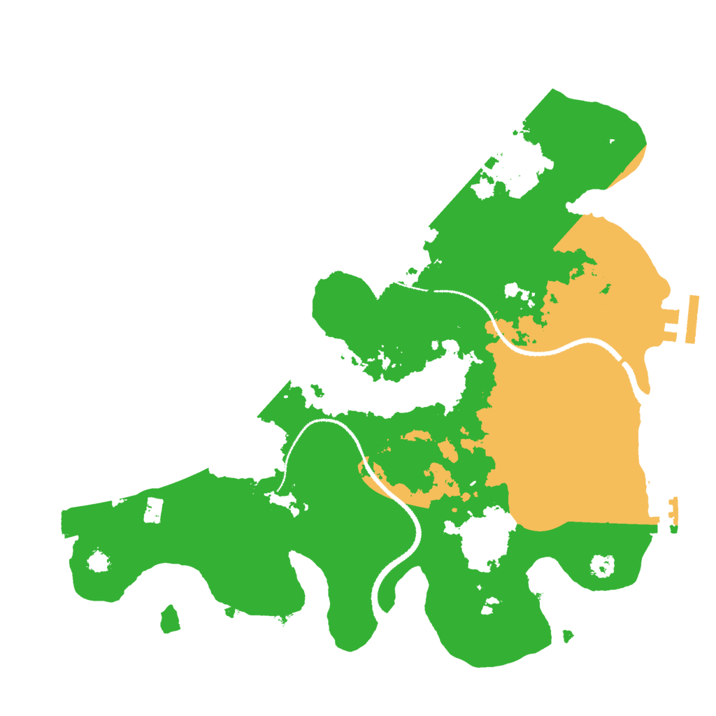 Biome Rust Map: Procedural Map, Size: 3000, Seed: 258336795