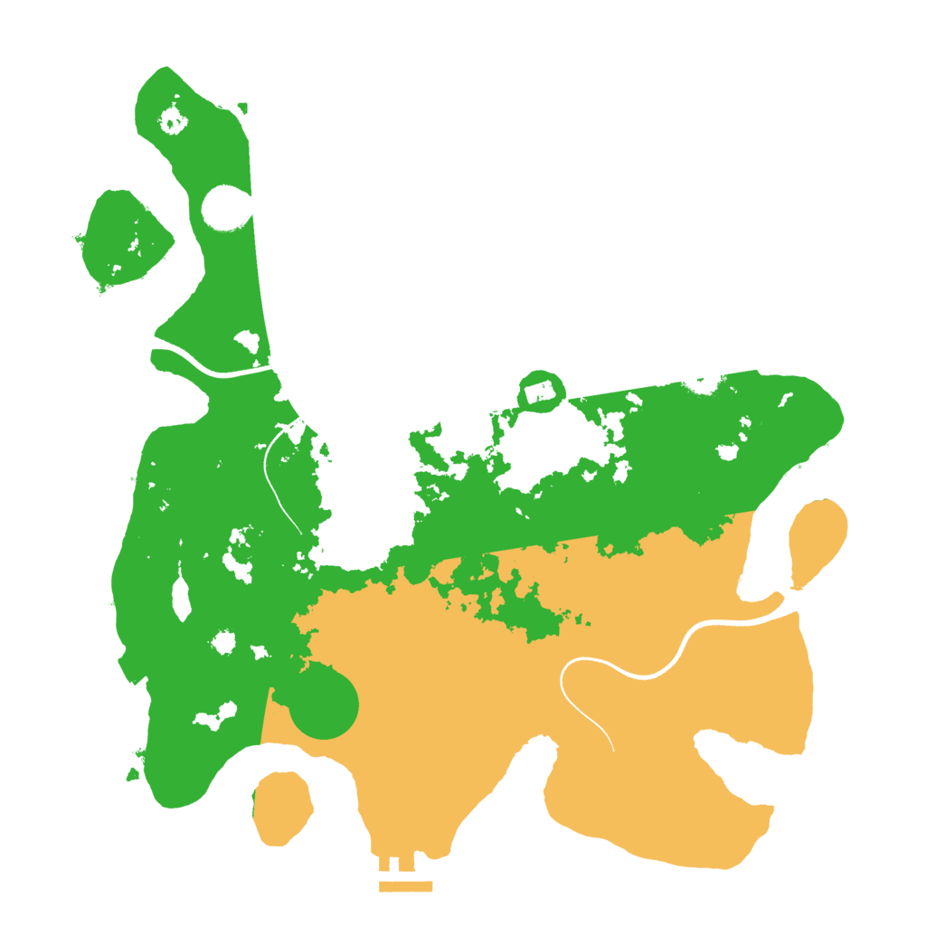 Biome Rust Map: Procedural Map, Size: 3500, Seed: 296959232