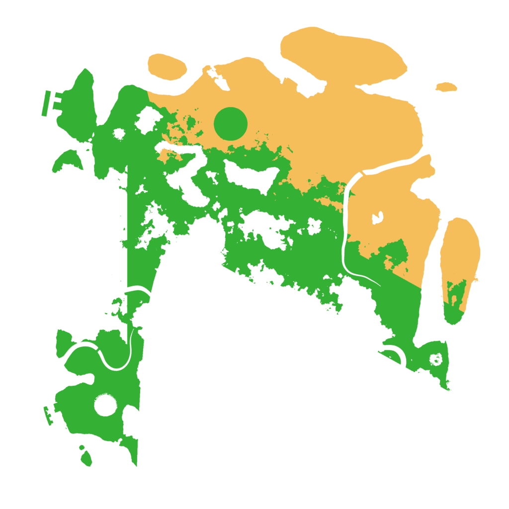 Biome Rust Map: Procedural Map, Size: 4000, Seed: 20241227