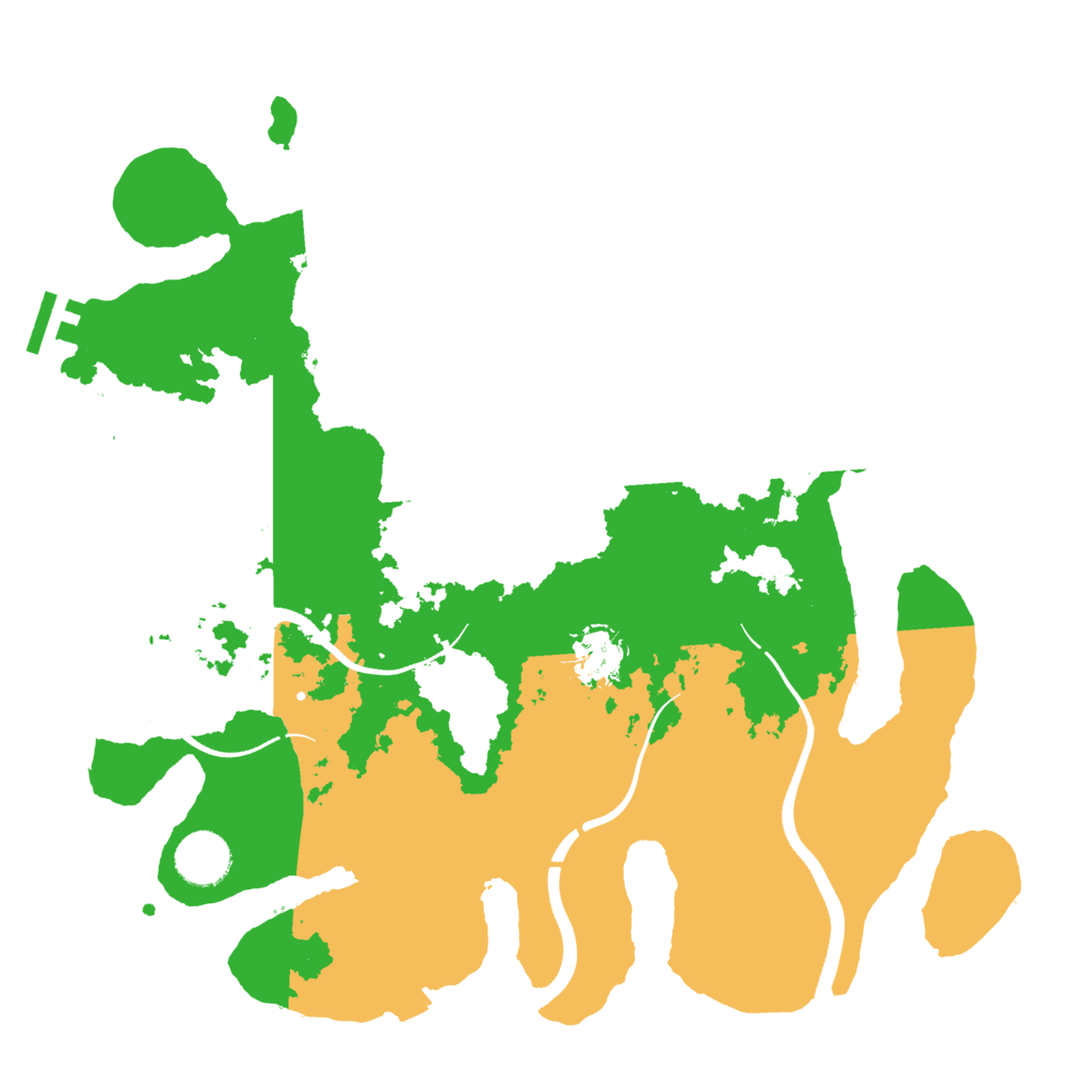 Biome Rust Map: Procedural Map, Size: 3500, Seed: 480344792
